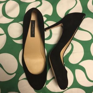 Ann Taylor black suede heels